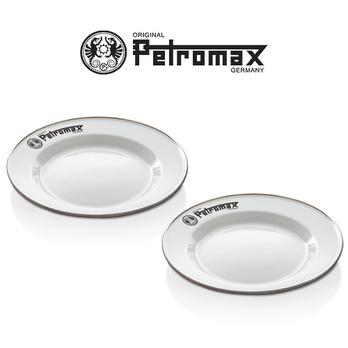 페트로막스 에나멜 플레이트 캠핑용 접시(2개입)- 화이트_22cm (PM-PX-PLATE-W)