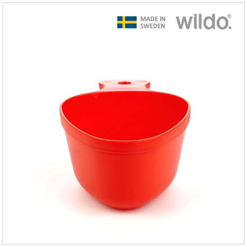 윌도 스웨덴 군용 다목적 휴대 캠핑용 컵 [코사 아미] _레드 (WD-10078)